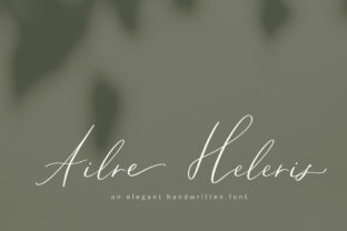 Ailre Heleris Font: Real Branding with Elegant Script