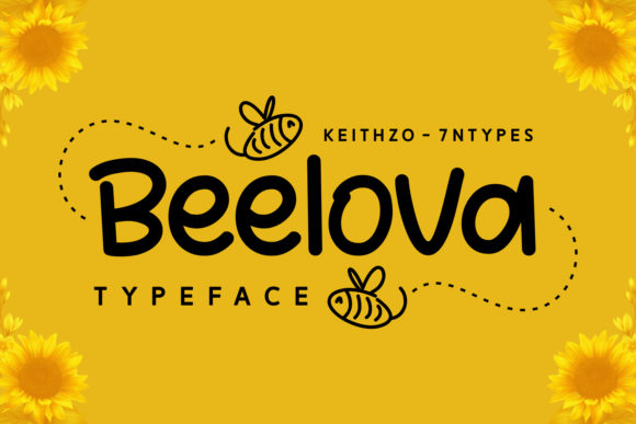 Beelova Font: Playful Handwritten Type for Crafters
