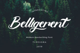 Belligerent Font: Bold Script for Handmade Products