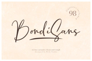BondiSans Font: Bold Script for Handmade Labels