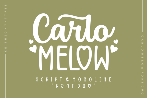 Carlo Melow Duo: A Script Font for Editorial Design