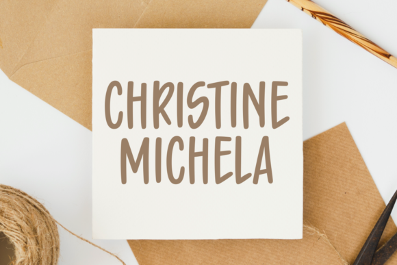 Christine Michela Font: A Handwritten Typeface for Editorial Design