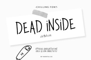 Dead Inside: A Playful Handwritten Font for Web Design