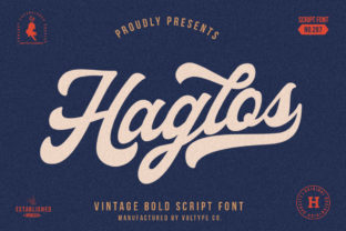 Haglos Font: Elevating Web Design with Vintage Script