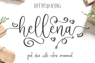 Hellena Font: A Sweet Script Typeface for Crafters