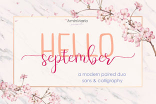 Hello September Font for Editorial Design