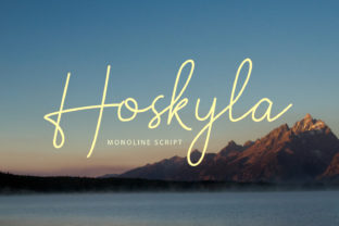 Hoskyla Font: Adding Natural Charm to Web Layouts