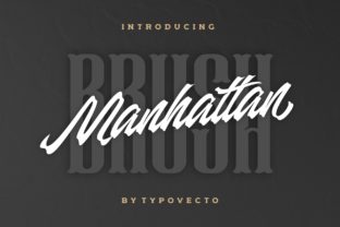 Manhattan Brush Font: Modern Script for Editorial Design