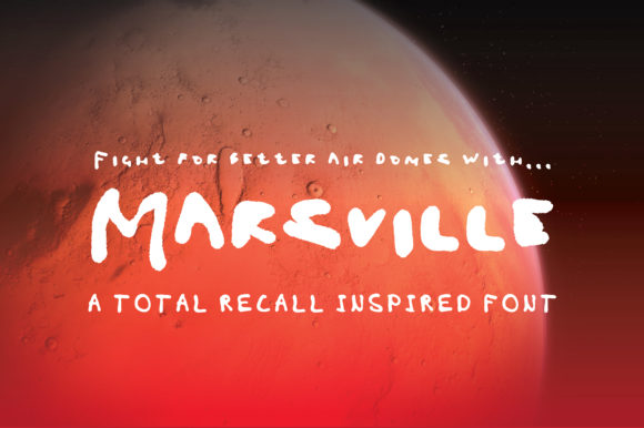 Marsvile Font: A Sci-Fi Inspired Typeface for Bold Branding