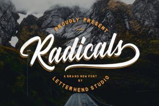 Radicals Font: Modern Script for Digital Marketing