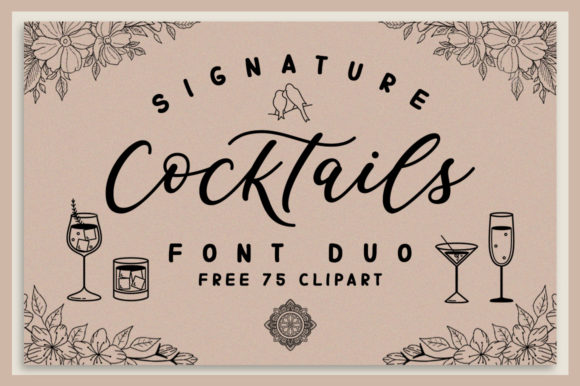 Signature Cocktails Duo Font: A Branding Review