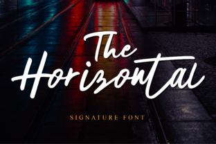 The Horizontal Font: A Script Typeface for Modern Branding