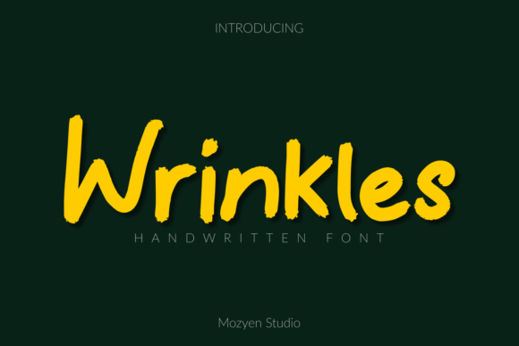 Wrinkles Font: A Versatile Script for Brand Identity